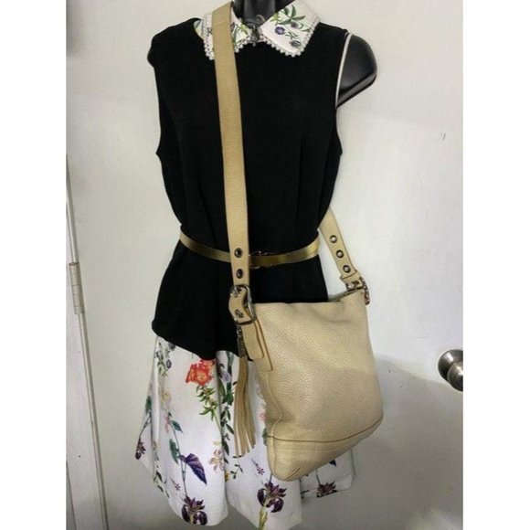 coach beige leather cross body bag - Picture 4 of 8